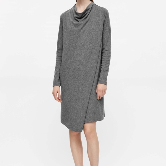 COS JERSEY ASYMMETRICAL DRESS - Picture 4 of 4